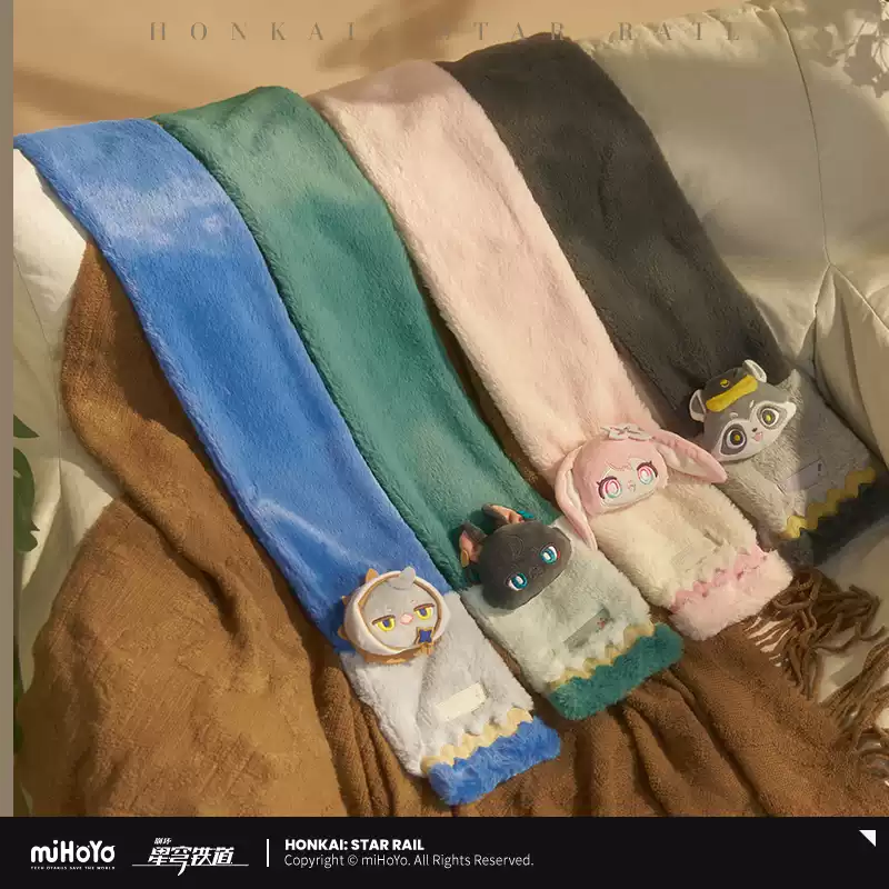 Scarf - Fluffy Across the Blue Series Acrylic - Honkai: Star Rail