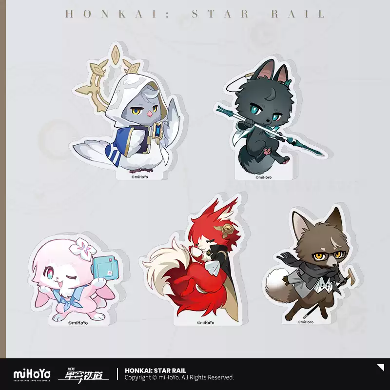 Standee - Fluffy Across the Blue Series Acrylic - Honkai: Star Rail